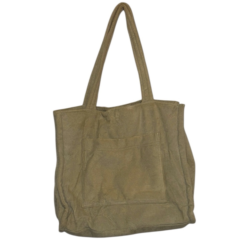 SHADE & SHORE light green towel fabric Tote Bag - Picture 1 of 10